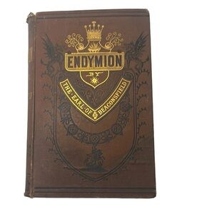 Vintage 1880 Endymion by The Earl of Beaconfield book
